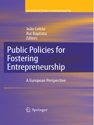 cover image of Public Policies for Fostering Entrepreneurship